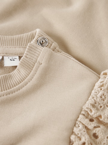 NAME IT Sweatshirt 'NBFLUISA' in Beige