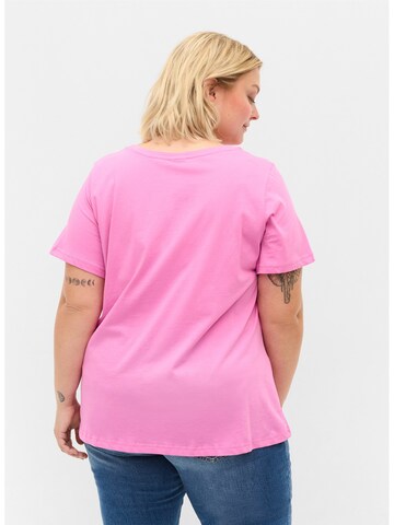 Zizzi Shirt 'Vvera' in Pink