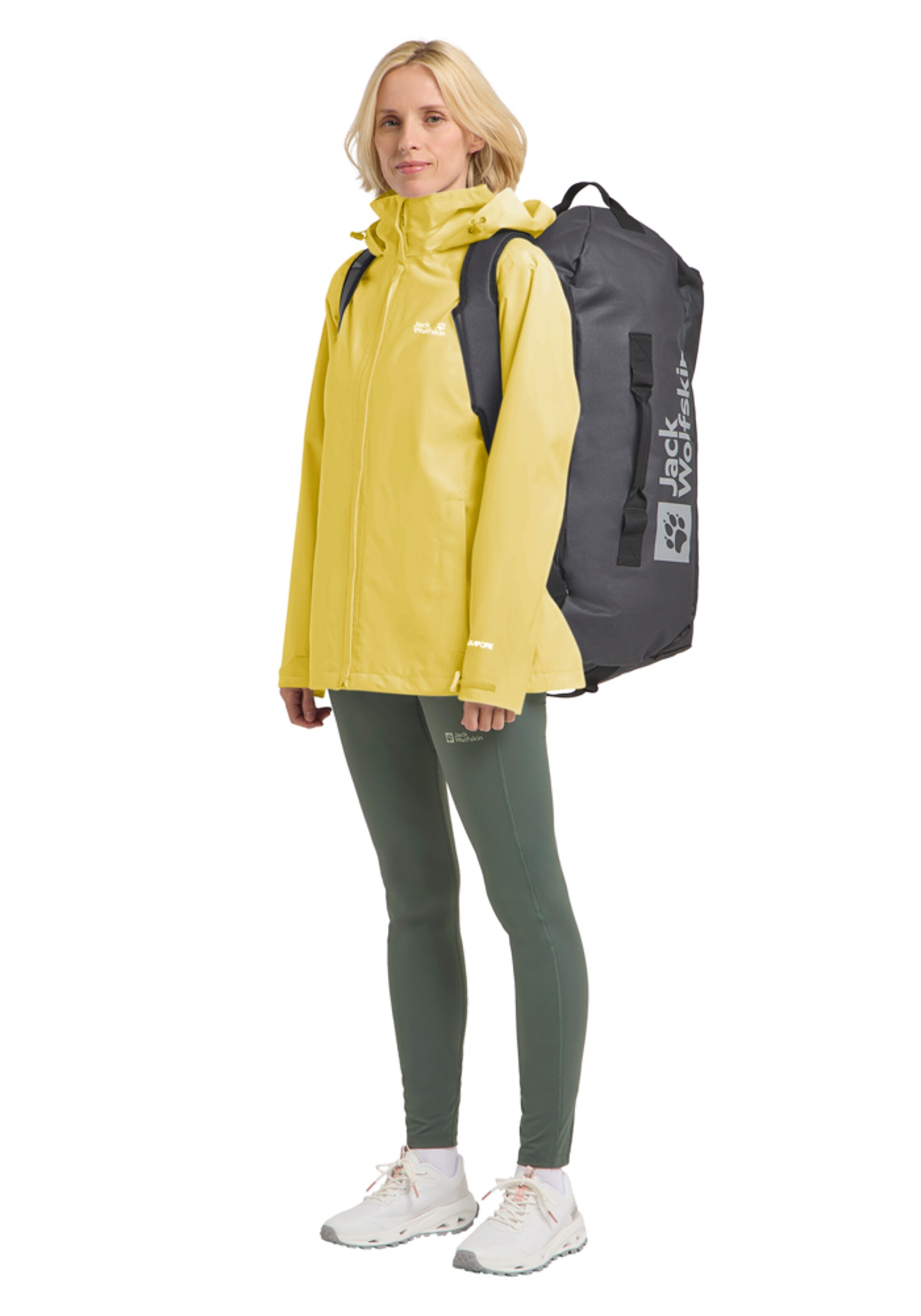 JACK WOLFSKIN Outdoor Jacket in Yellow