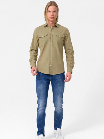Slim fit Camicia di By Diess Collection in giallo