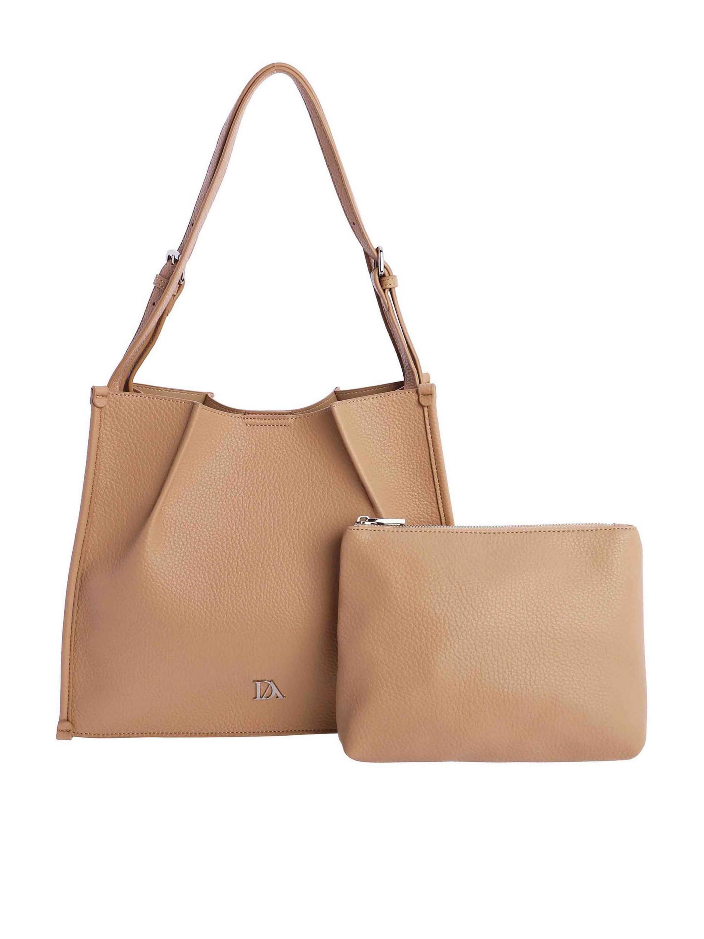 Don Algodon - Shopper 'Lucca' en beige: frente