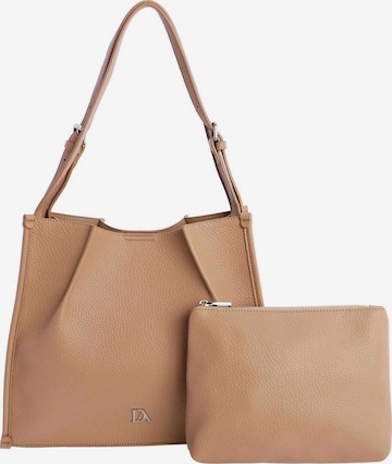 Don Algodon - Shopper 'Lucca' en beige: frente