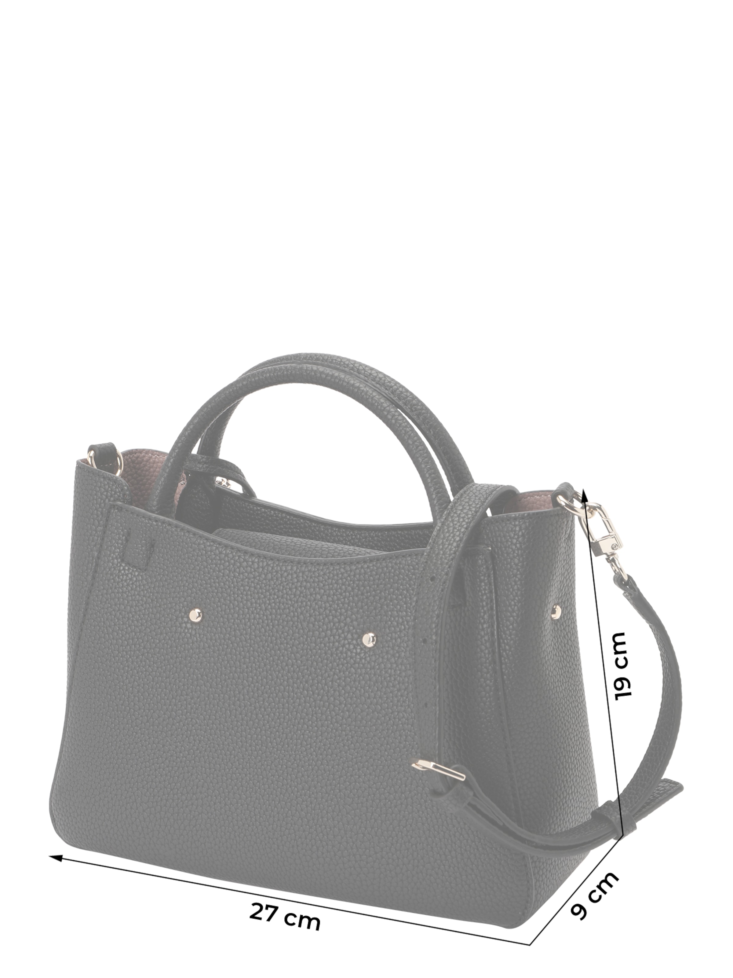 GUESS Handtasche 'BRENTON SML GIRLFRIEND SATCHEL' in Schwarz