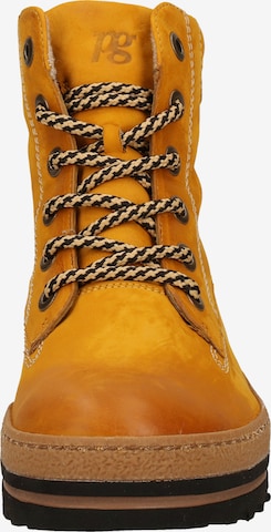 Paul Green Lace-Up Ankle Boots in Yellow