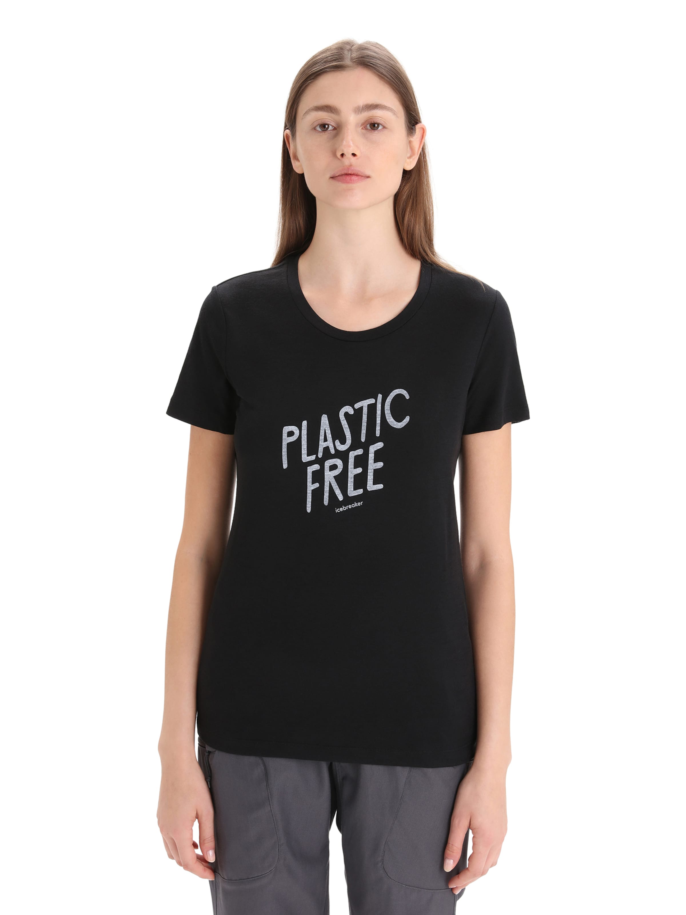 ICEBREAKER Funktionsshirt 'Tech Lite II' in Schwarz: Vorderseite