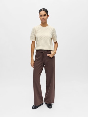 OBJECT Wide Leg Jeans 'OBJRosie' i brun