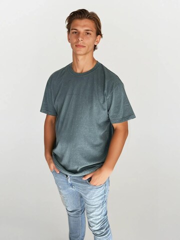 A Question Of (AQO) Shirt 'Ozzy Tee Acid' in Blau: Vorderseite