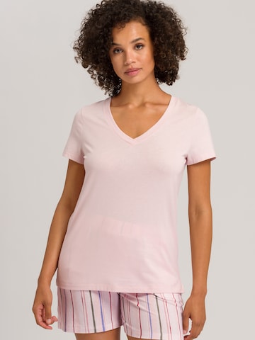 Hanro Pajama Shirt ' Sleep & Lounge ' in Pink: front