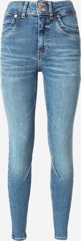 River Island Skinny Jeans in Blauw: voorkant