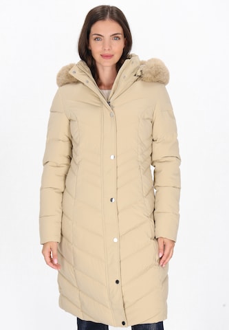 Usha Winter Coat in Beige: front
