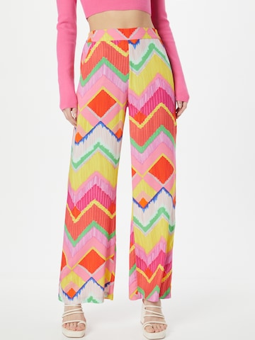 Wide leg Pantaloni di Emily Van Den Bergh in colori misti: frontale