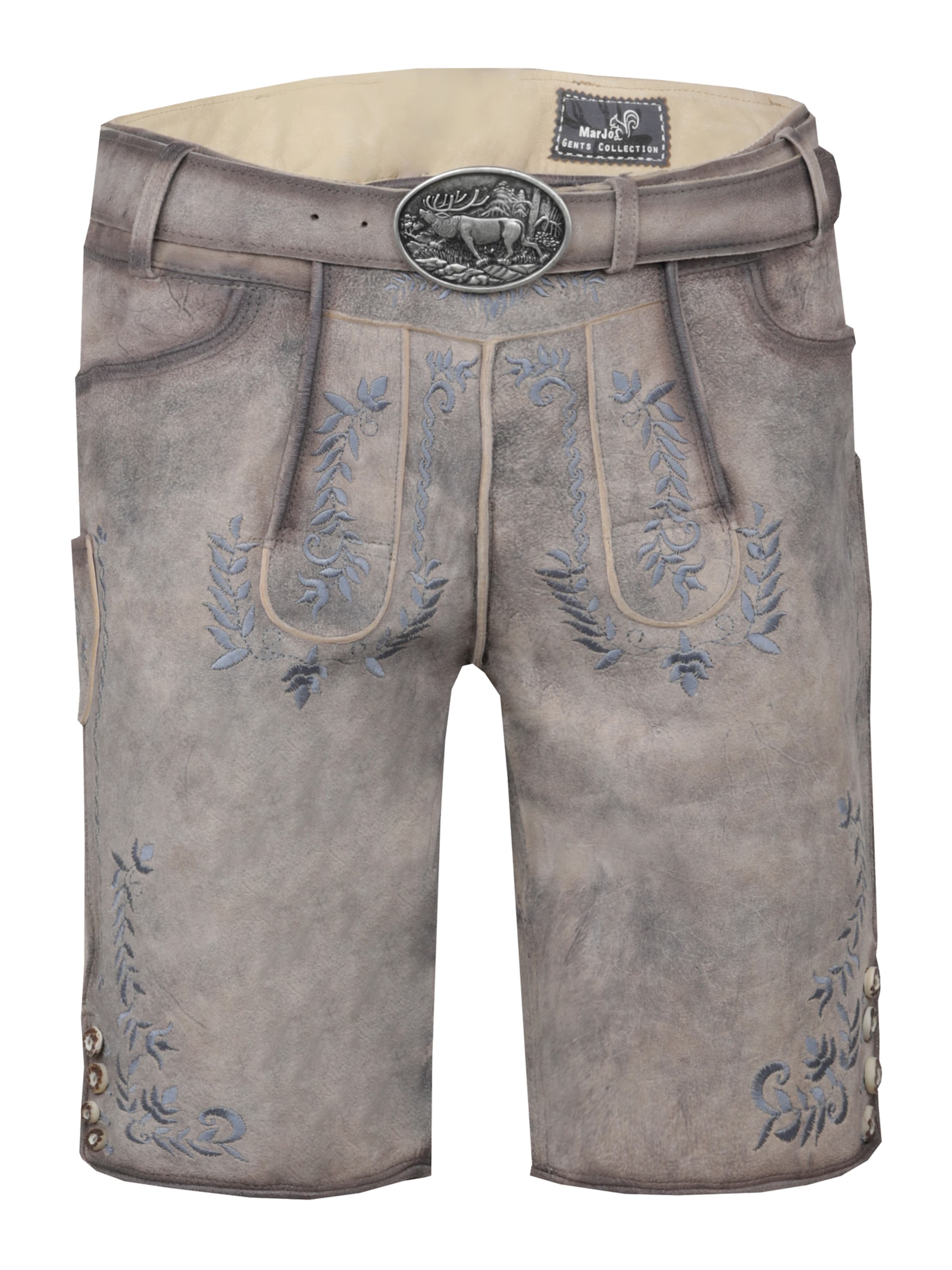 MARJO Regular Traditional pants 'Greding' in Grey: front