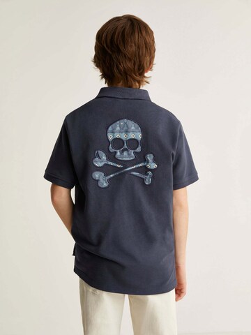Scalpers Majica 'Utah Skull' | modra barva