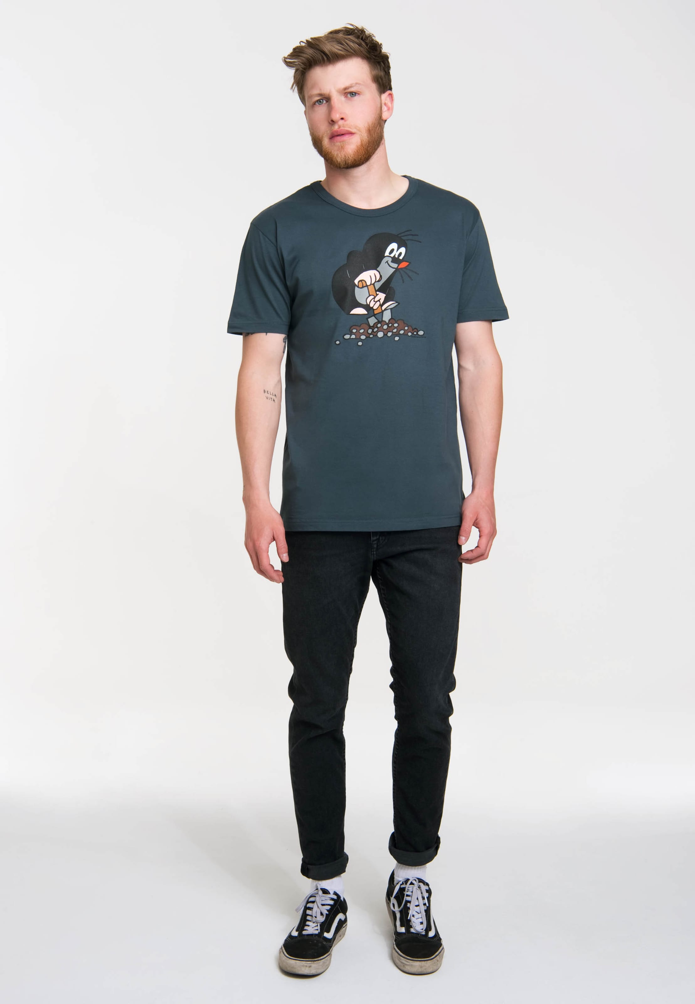LOGOSHIRT T-Shirt \'Der Kleine Maulwurf\' in Taubenblau | ABOUT YOU