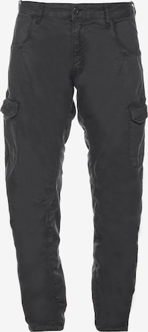 Le Temps Des Cerises Tapered Cargo Pants 'Rivera' in Black: front
