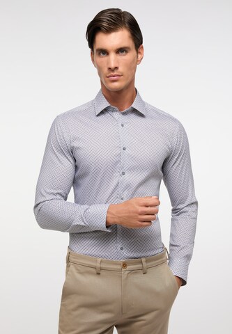 ETERNA Slim fit Business Shirt in Grey: front