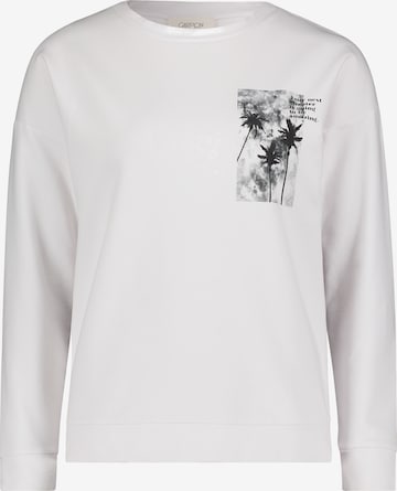 Cartoon Sweatshirt in White: front