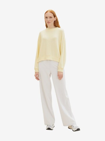 TOM TAILOR Sweatshirt in Yellow