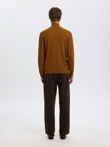 SELECTED Sweater 'SLHTRAY' in Brown