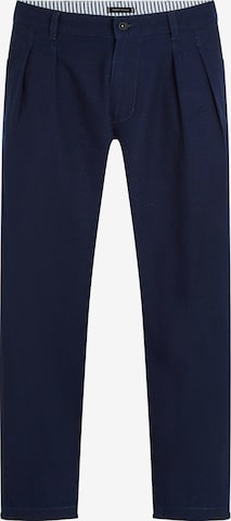 TOMMY HILFIGER Loose fit Pleat-Front Pants in Blue: front