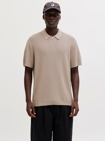 JACK & JONES Shirt 'JJMAX' in Grey: front