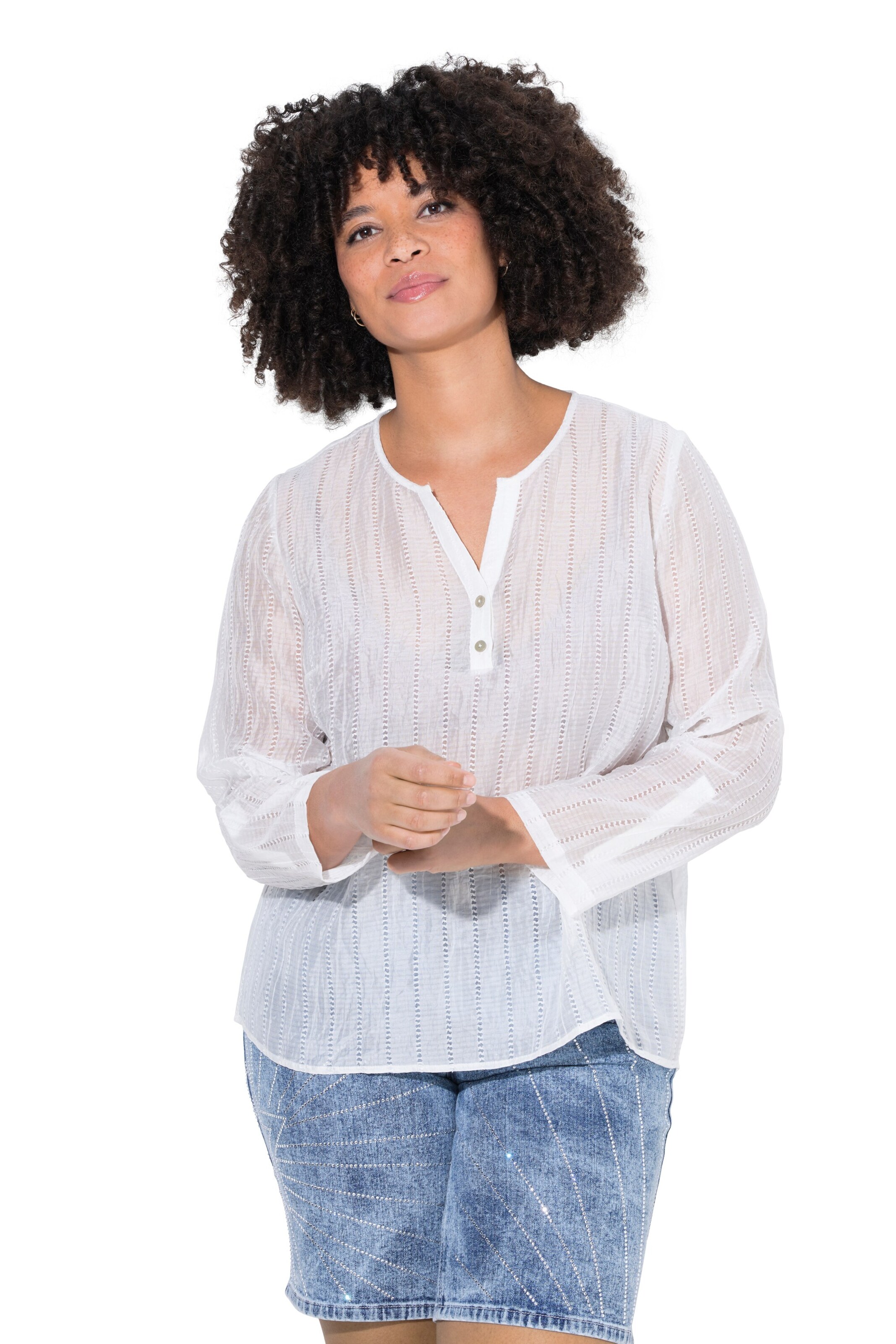 Angel of Style Bluse in Weiß: Vorderseite