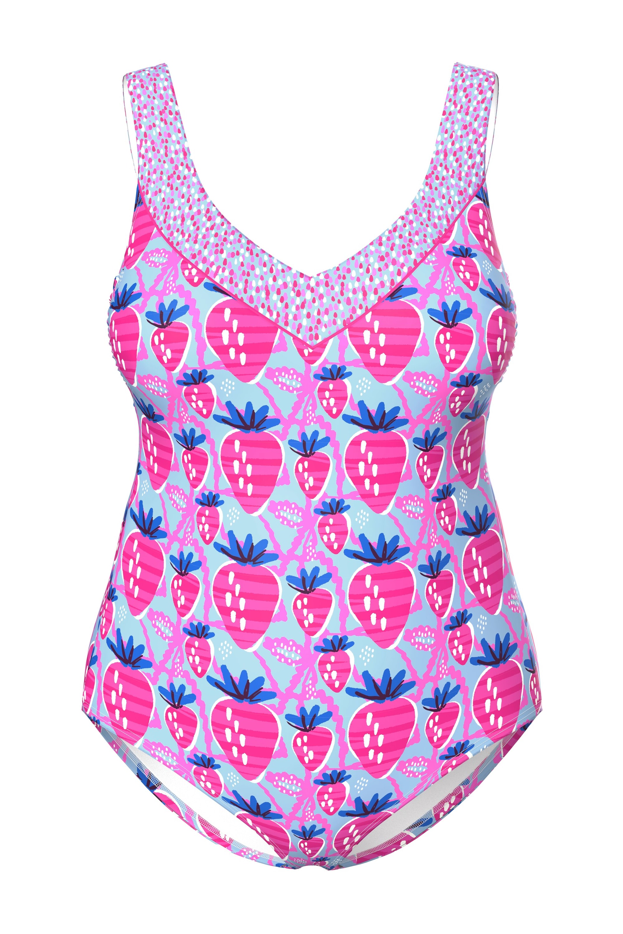Minimiseur Maillot de bain Ulla Popken en rose : devant