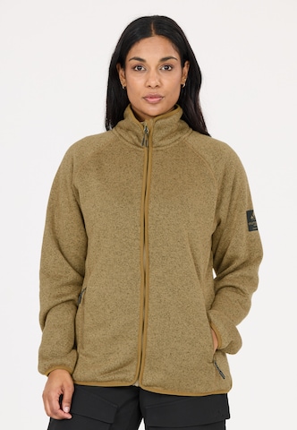 Whistler Fleece jacket 'Wolven' in Green: front