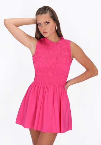 Robe de cocktail 'Rock' myMo ROCKS en rose : devant