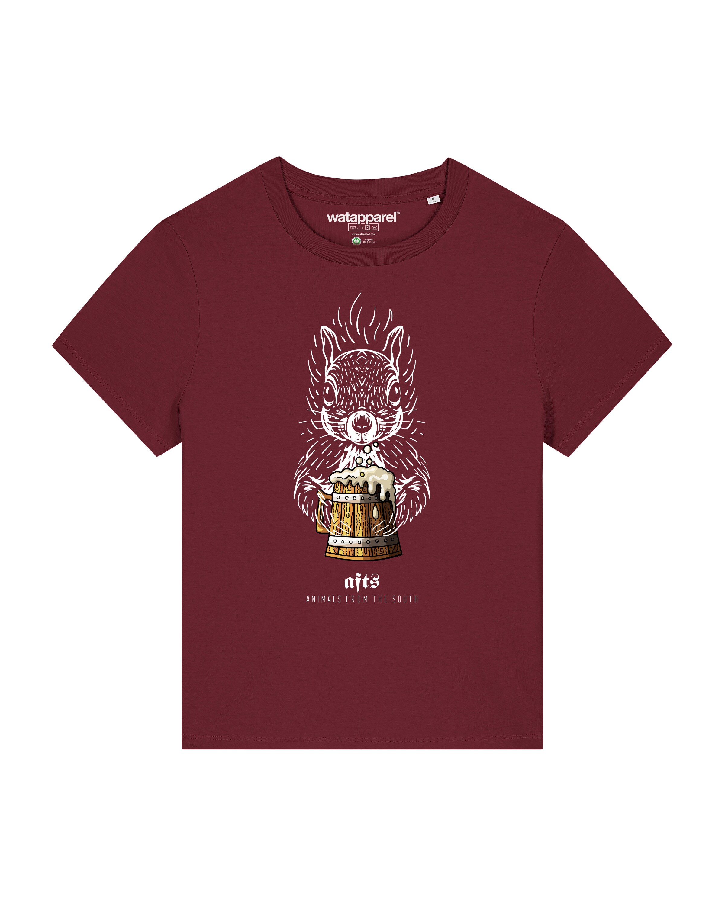 Maglietta ' Eichhörnchen ' di Watapparel in rosso: frontale