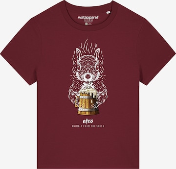Maglietta ' Eichhörnchen ' di Watapparel in rosso: frontale