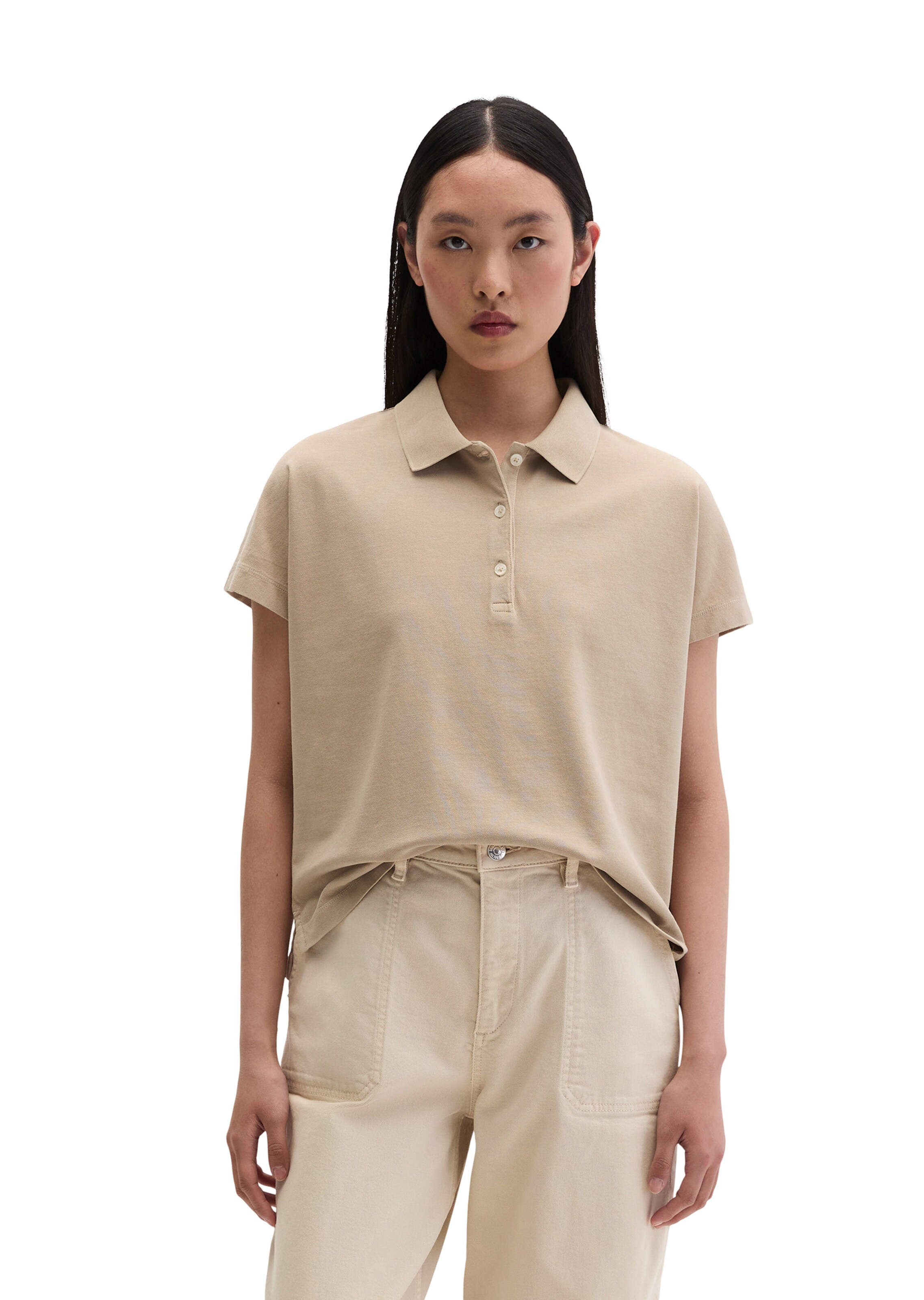 Marc O'Polo Shirt in Beige: voorkant