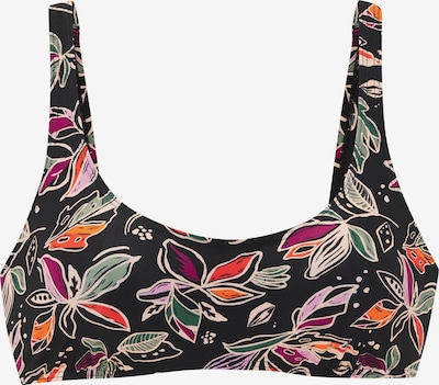 Bikinio viršutinė dalis iš BUFFALO, spalva – gelsvai pilka spalva / levandų spalva / oranžinė / juoda, Prekių apžvalga