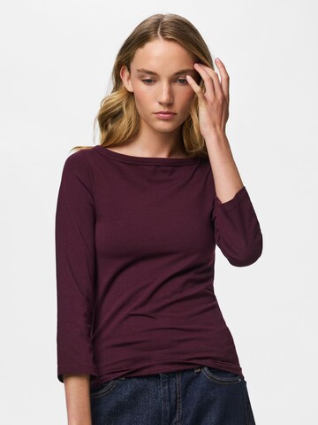 PIECES Shirt 'PCPhoebe' in Red