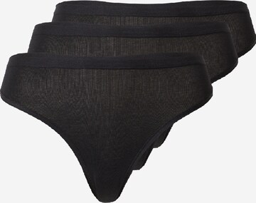 Lindex - Tanga 'Carin' en negro: frente