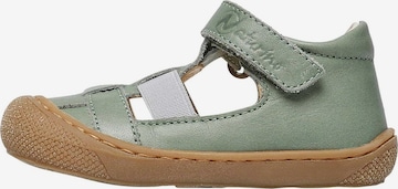 NATURINO Open shoes 'LANGEN' in Green: front