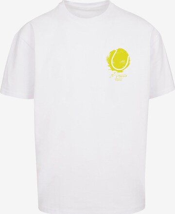 T-Shirt 'Its Tennis Time' Merchcode en blanc : devant