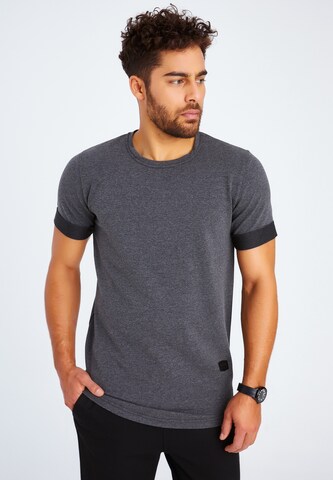Leif Nelson Shirt 'LN-6368' in Grey: front