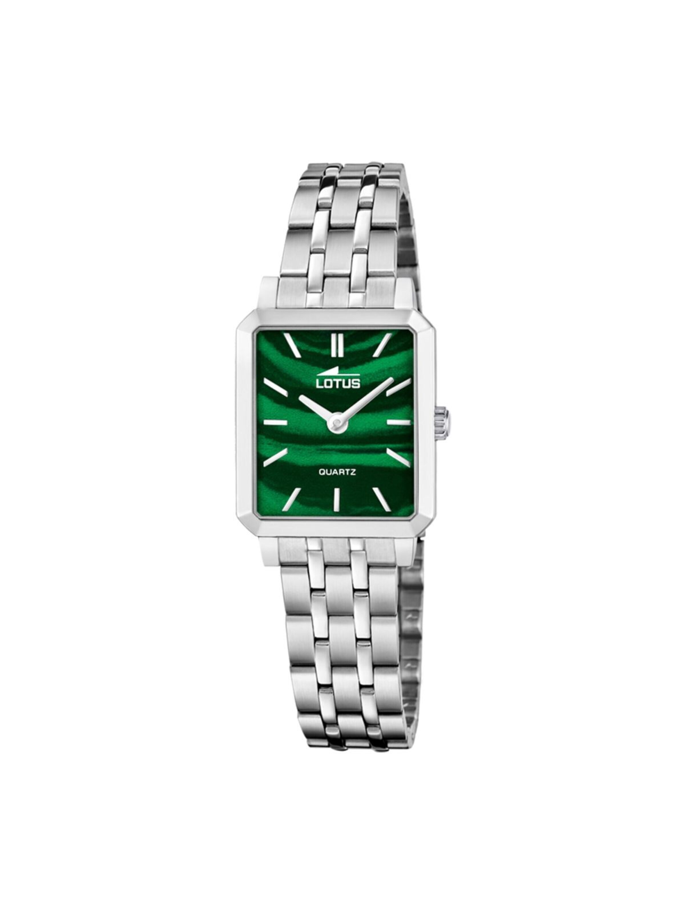 Montre à affichage analogique Lotus en vert