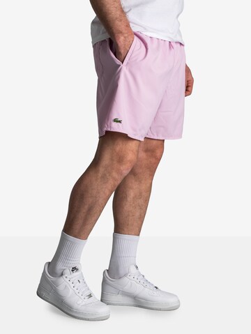 LACOSTE Regular Workout Pants in Pink
