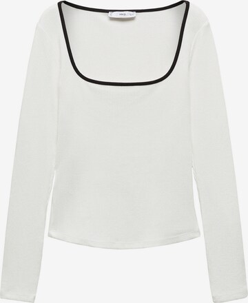 MANGO T-shirt 'CUPIDO' i vit: framsida