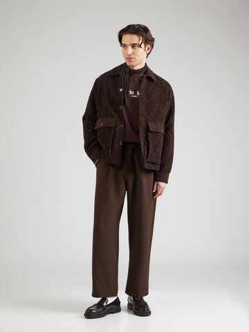 Calvin Klein Jeans Tričko 'NYC' – hnědá