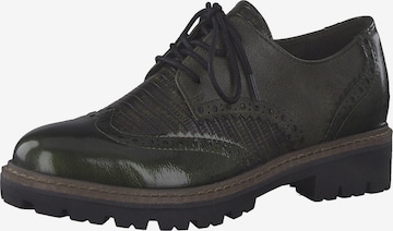 MARCO TOZZI Lace-Up Shoes in Green: front