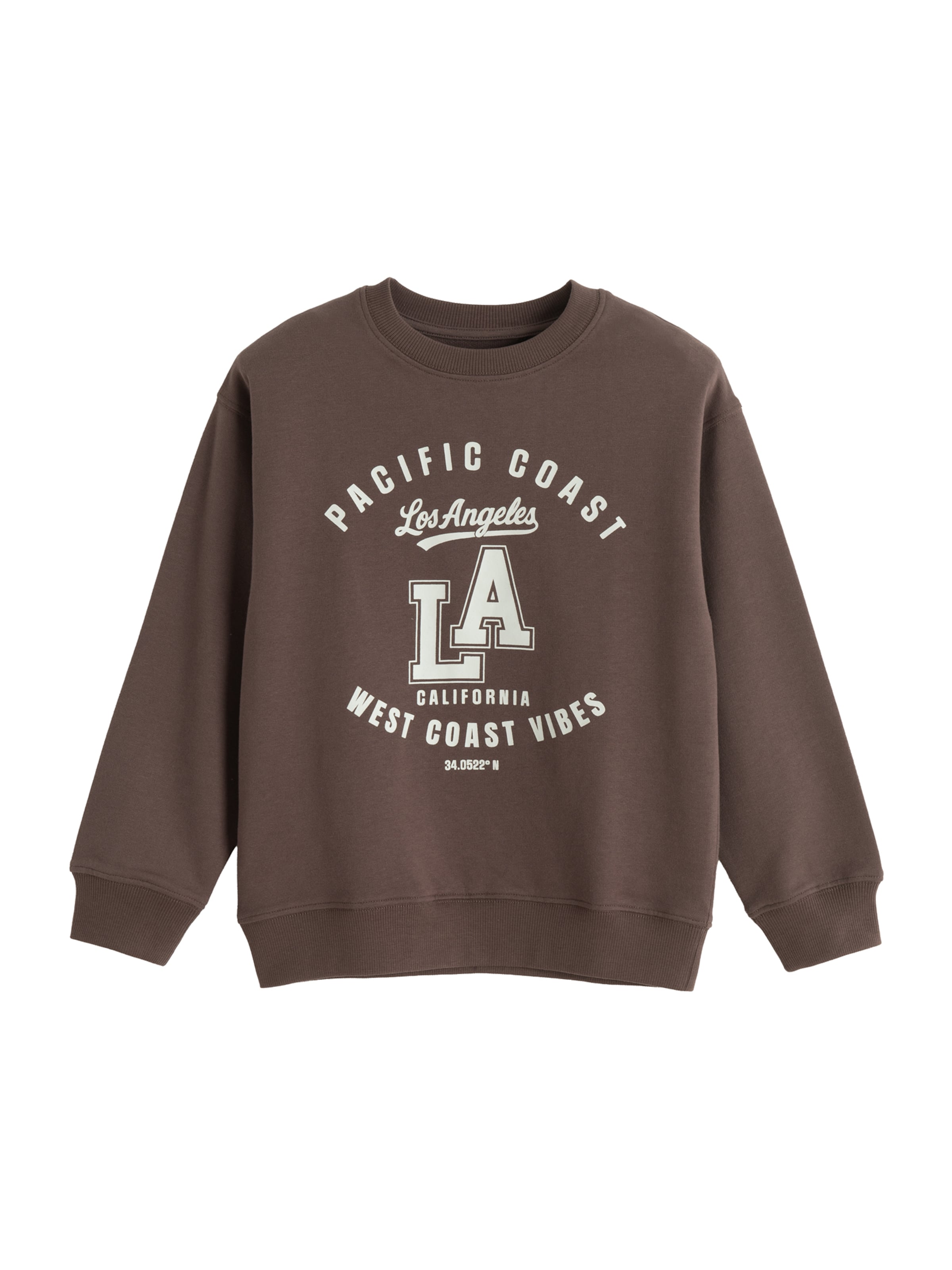 Cool Club Sweatshirt in Brown: front