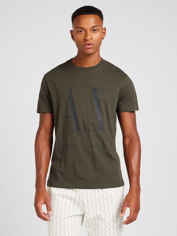 Coupe regular T-Shirt '8NZTPA' ARMANI EXCHANGE en vert : devant