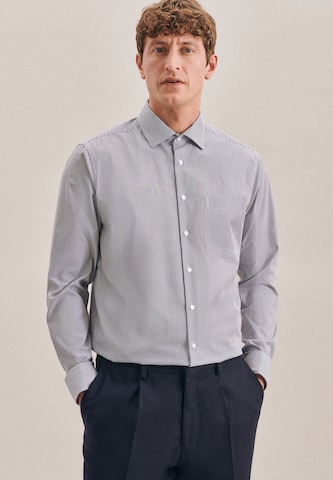 Regular fit Camicia business di SEIDENSTICKER in grigio: frontale