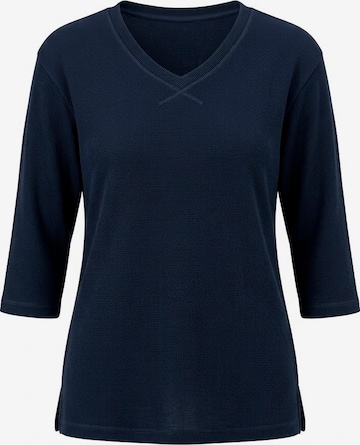 Ulla Popken Sweatshirt in Blauw: voorkant