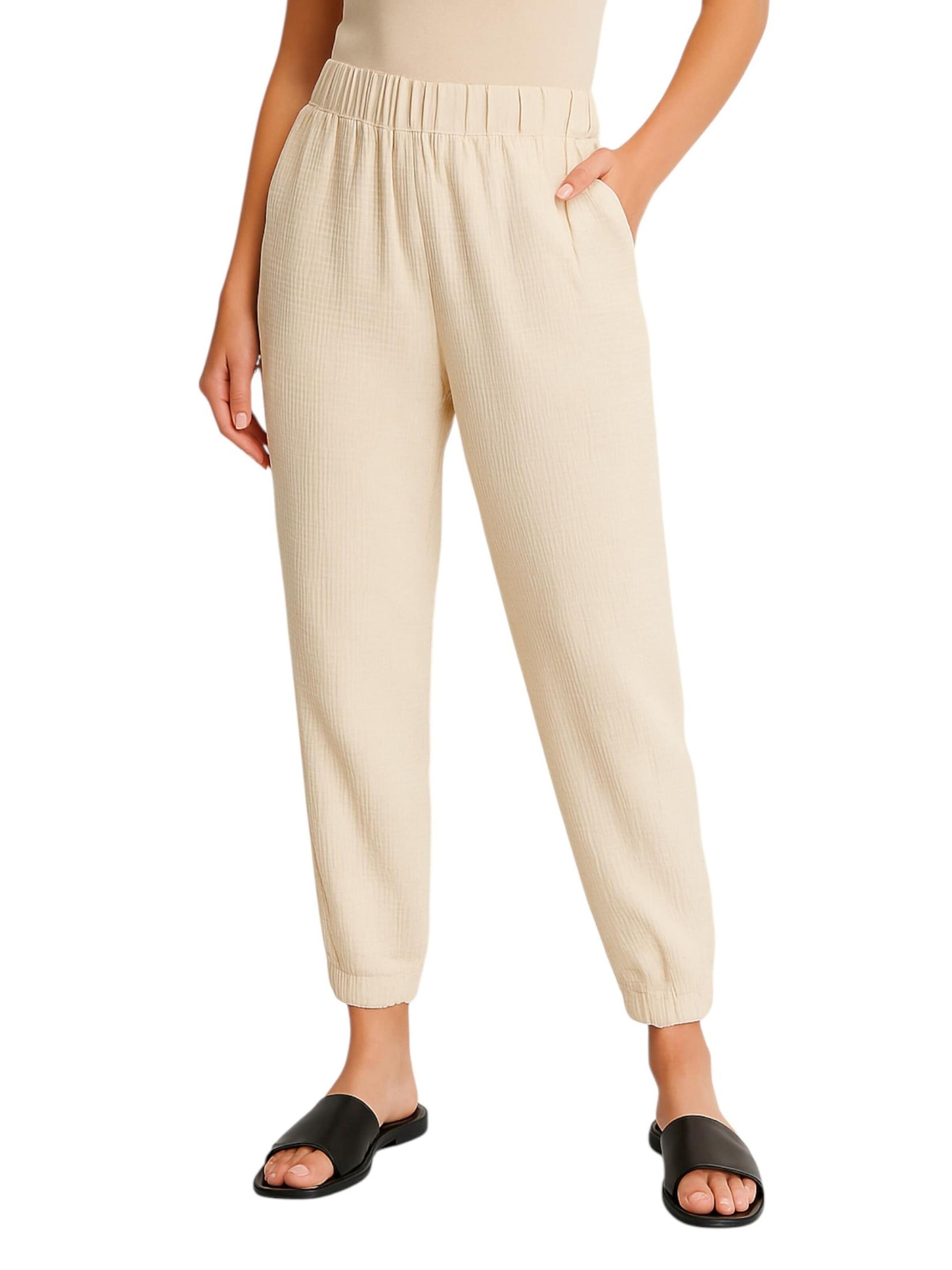 fashionshowcase Loosefit Hose 'EMIRA'‌‌‌‌‌‌‌‌‌‌ in Beige