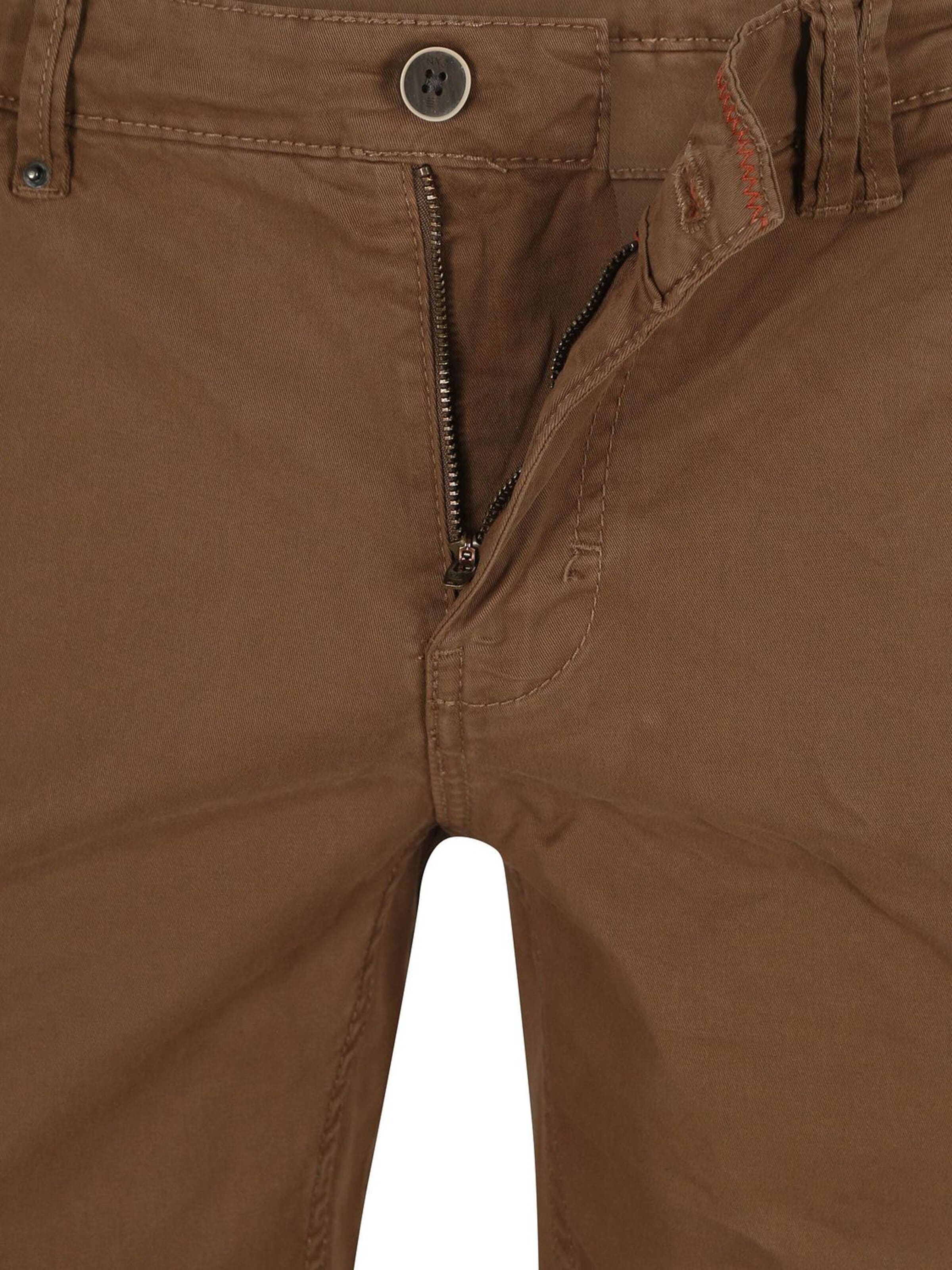 Regular Pantalon No Excess en marron