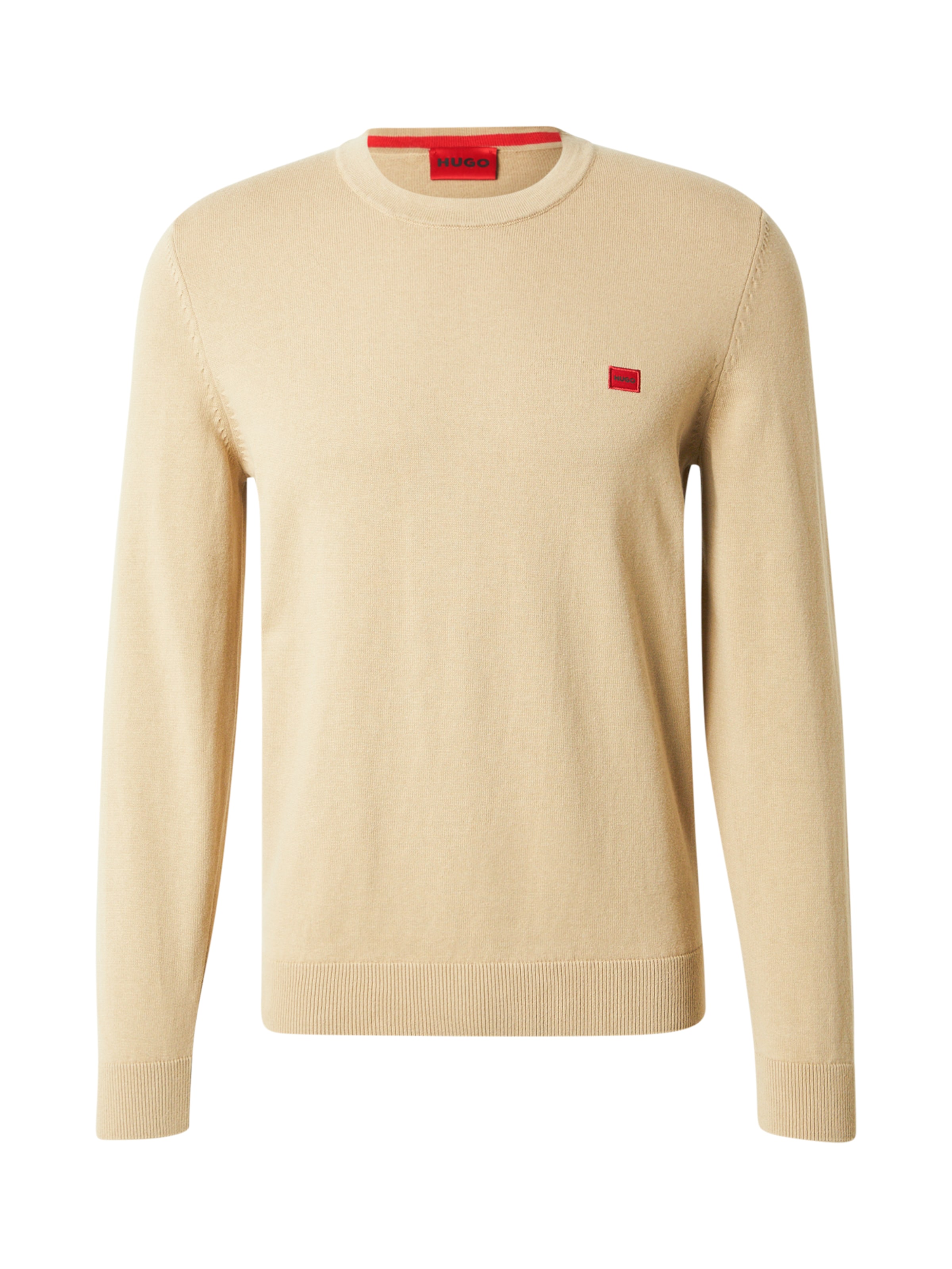 HUGO Trui &#x27;San Cassius&#x27; in Beige: voorkant